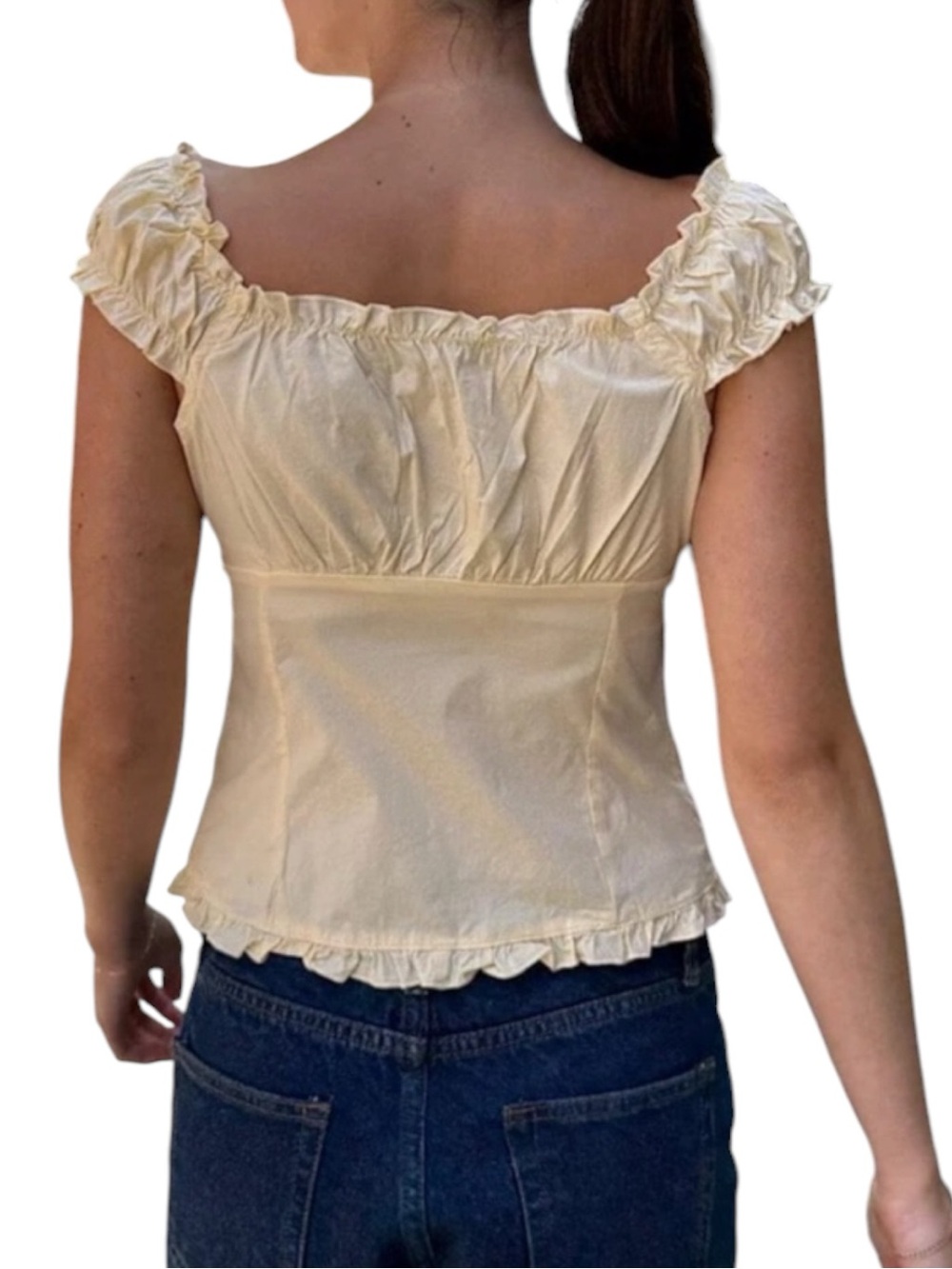 Brandy Melville Elena Top in Butter Yellow - Picture 5 of 12